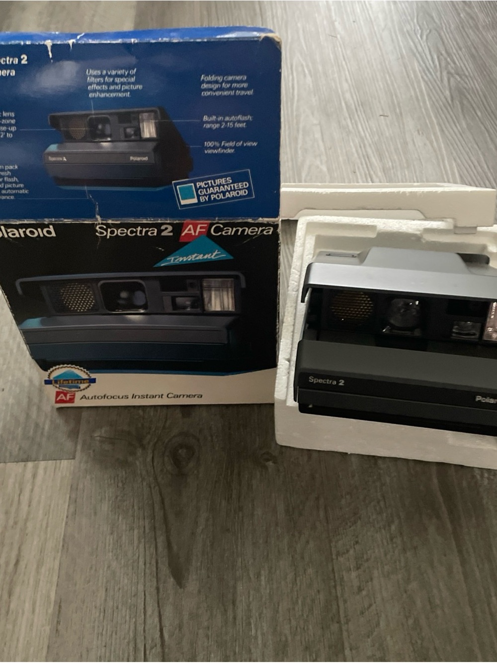 Polaroid Spectra 2 Instant Camera - Black and Silver